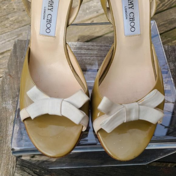 Jimmy Choo Slingback Peep Toe - Picture 8 of 11